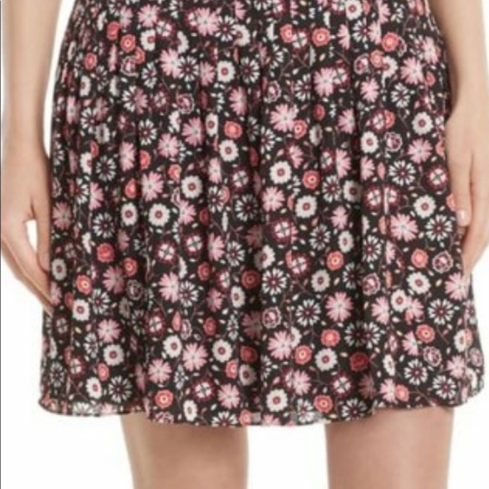 KATE SPADE SHADOW BUDS PLEATED SKIRT SIZE 10 NWT